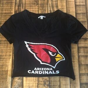 Arizona Cardinals V Neck Crop